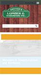 Mobile Screenshot of dreyerslumber.com